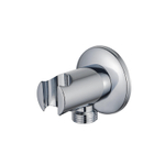 FortiFura Calvi Coude pour flexible de douche avec rosace ronde Chrome SW542643