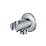 Fortifura Calvi Wandaansluitbocht - handdouchehouder - rozet rond - hoogglans chroom SW542643