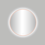 Meilleur Design Lyon Miroir rond Venise rose doré mat avec éclairage LED Ø 80 cm SW373292