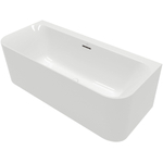 Villeroy & Boch Loop & Friends half - vrijstaand bad - 180x80cm Acryl - glans wit SW762352