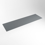 Mondiaz TOP 46 Plan sous vasque - 160x46x0.9cm - compatible comme plan de meuble - solid surface - Plata SW1017713