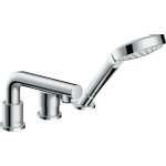 Hansgrohe Talis S Afdekset - 3 gats badrandcombinatie - hoogglans chroom SW31793