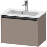 Duravit Ketho.2 Wastafelonderbouwkast - met 1 lade - 61x39x44cm - met greep antraciet - basalt mat SW772677