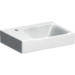 Geberit Xeno2 lave-mains avec trou de robinet à gauche sans trop-plein 40x28x12.5cm avec KeraTect blanc SW417472