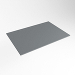 Mondiaz TOP 41 Plan sous vasque - 50x41x0.9cm - compatible comme plan de meuble - solid surface - Plata SW1018392