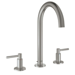 GROHE Atrio Robinet lavabo 3 trous M-size avec bonde et bec rotatif Supersteel SW224962