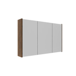 Saniclass Holz Pure Spiegelkast - 100x63x16cm - inclusief zijpanelen - Walnut pure SW1448807