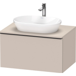 Duravit D-Neo wastafelonderkast 80x45.9x55cm 1 lade Taupe Mat SW641383