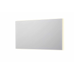 INK SP32 spiegel - 140x4x80cm rechthoek in stalen kader incl indir LED - verwarming - color changing - dimbaar en schakelaar - mat wit SW955830
