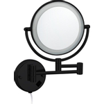 Best Design Black Steiner Miroir grossissant mural avec éclairage LED Nero Noir mat SW279891