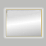 Best Design Nancy Isola Miroir 100x80cm avec éclairage LED Doré mat SW451320