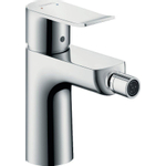 Hansgrohe Metris Eengreeps bidetmengkraan - met trekwaste - hoogglans chroom 0450934