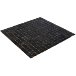 La Mosaic Factory Amsterdam carreau mosaïque - 32,2x32,2cm - carrelage mural et de sol - Carré - Verre Marron brillant SW62138