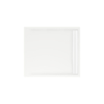Xenz Easy Tray douchevloer - 100x90x5cm - acryl - zonder gootcover - wit SW379215