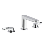 Crosswater Lazo Wastafelkraan - 3-Gats - opbouw - hoogglans chroom SW928258