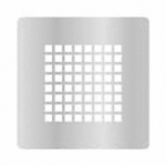 Xenz Soft Grille d'évacuation douche - 13.4x13.4 - Square cover - Ebony (noir mat) SW1002568