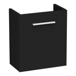 BRAUER Trust Meuble sous-lavabo pour lave-mains - 40x45x22cm - sans poignée rapportée avec 1 porte battante à droite noir mat SW370782