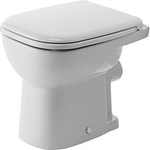 Duravit D-code Closetpot - vlakspoel - met PK - 35x48cm - inclusief bevestiging - wit 0315135