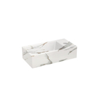 Riho Lave-main - 41x20.5x10.5cm - 1 trou de robinet droite - marbre - blanc SW1075278