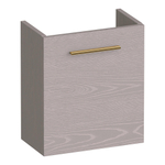 BRAUER Trust meuble sous-lavabo pour lave-mains - 40x45x22cm - porte à ouverture à gauche - sans poignée rapportée - Timber Greige SW1203828