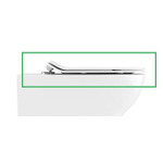 Crosswater KAI Slim abattant avec softclose avec déclipsage rapide 36x41x5cm plastique ABS blanc SW224325