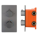 Best Design Moya mitigeur thermostatique encastré & boîte d'encastrement 1/2 Gunmetal SW353479