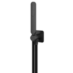 Hotbath Gal Handdouche - met wandsteun en uitlaat - en doucheslang - 150 cm - PVD - geborsteld gunmetal (antraciet) SW656284