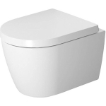 Duravit Me by starck - ME by Starck - compact - PACK - hangtoilet - afmeting pack 510 x 392 x 430 mm - zonder spoel - softclose - glans wit SW115544