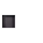 Looox Colour BoX niche encastrée - 30x30x10cm - inox anthracite mat SW28698