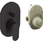 Hansgrohe Vernis Blend élément de finition pour robinet de baignoire encastré avec inverseur incl. élément encastré mat noir SW793625