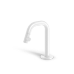 Clou Kaldur robinet de lave-mains 2x15.9cm bec court droit Blanc mat SW445738