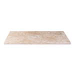 Saniclass Travertine plan sous vasque - 100x46cm - 1 trou de robinet - 1 découpe pour le siphon - pierre naturelle marbrée SW1242430