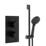 Crosswater MPRO Ensemble douchette - 2 leviers - douchette à main - barre de douche - noir mat SW1472603