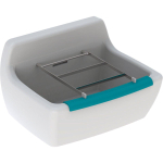 Geberit 300 Basic Norma évier de transpiration en porcelaine sanitaire avec rebord de protection 39x50x33.5cm avec trous pour grille à seau blanc SW417525