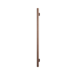 Hotbath &MORE Handdoekradiator - 5x115cm - rond - met geintergreerde schakelaar - verticaal - PVD - geborsteld koper SW1245819