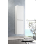 Saniclass Chaci Hoge Kast - 140x35x27cm - 2 deuren - mat wit SW1212785