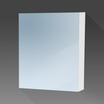 Saniclass Dual Spiegelkast - 60x70x15cm - 1 linksdraaiende spiegeldeur - MDF - hoogglans wit SW242111