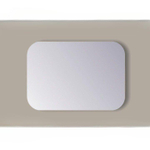 Sanicare Q-mirrors miroir – rectangle – 120 x 60 cm – sans éclairage – Argent SW643916
