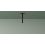 Hotbath Ace Bras de douche plafond - 15cm - rond - Noir mat PVD SW1117720