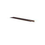 Hotbath &MORE tablette - 60cm - rails de fixation incluses - 1 découpe - pour distributeur de savon ou gobelet - Tuscan bronze SW1245942