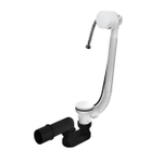 Hotbath Mate trop-plein de baignoire allongé avec combinaison de remplissage blanc mat SW74415