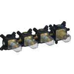 Hotbath Cobber Inbouwbox - inbouw douche thermostaat - met 3 stopkranen horizontaal en verticaal te monteren - zwart SW799326
