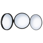 Smedbo Outline Lite Miroir grossissant - 10x10cm - ABS Noir mat SW890066