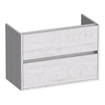 BRAUER Adore wastafelonderkast ondiep - 80x39x55cm - 2 softclose lades - greeploos - 1 sifon uitsparing - Forest Seashell SW1198456