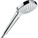 Hansgrohe Croma select e Handdouche Vario - ecosmart 1/2 x - diameter 11cm - met rain turbo rain en intense rain regenstraal wit/chroom - wit chroom 0605330
