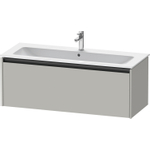 Duravit Ketho.2 Wastafelonderbouwkast - met 1 lade - voor enkele wastafel - 121x48x44cm - met greep antraciet - betongrijs mat SW772643