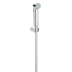 GROHE Vitalio Trigger Handdoucheset - 1 straalsoort - rond - met houder - gladde slang - 125cm - chroom SW87130