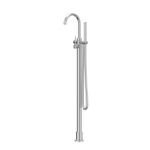 IVY Concord Mitigeur de bain autoportant - bec pivotant - 150cm - flexible de douche - douchette stick - RVS316 - brossé SW1031215