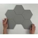 Cifre Ceramica Hexagon Timeless Carrelage mural en sol hexagonal 15x17cm Vintage Gris mat SW476705