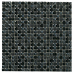 Dune Ceramic Mosaics Mozaiektegel 30x30cm Orion 8mm Mat/Glans zwart SW798674